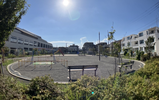 【こすぎ公園】夏休み中の公園