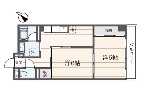 東急東横線「反町駅」徒歩5分のマンション・南東ベランダ『コーポサトック』