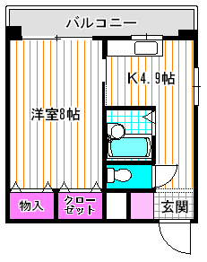 28.5㎡、多摩市役所バス停前