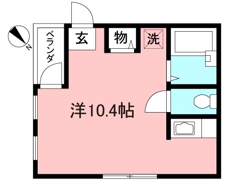 南東向きの明るい２面採光のお部屋【相模大野】