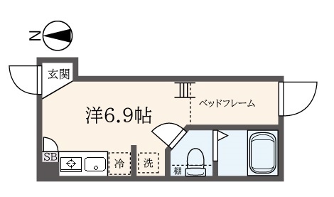 インターネット無料、浴室乾燥機付き（久我山アパートメントＥ）