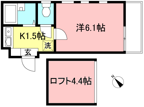 駅から徒歩3分の1K【相模大野】