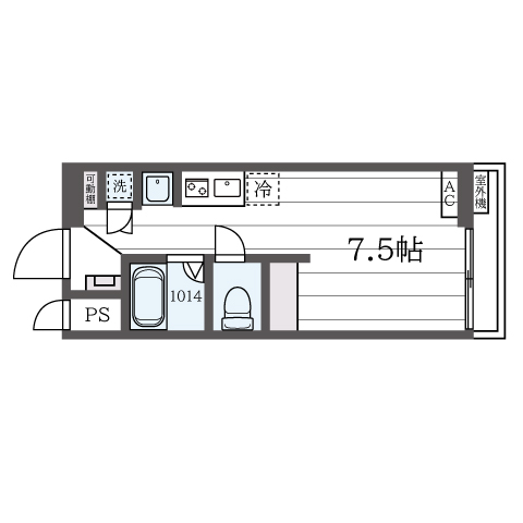 白とウッド調のおしゃれな内装