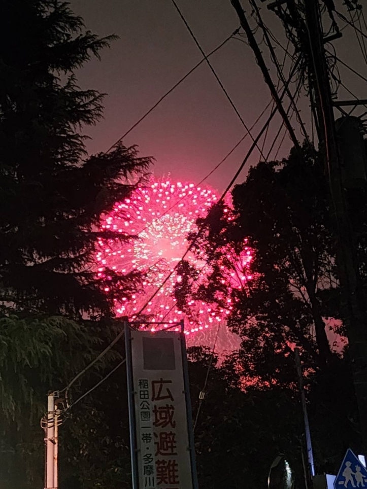 夏もいよいよ終わり…調布花火大会2024♪