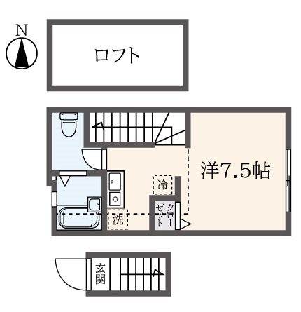 浴室乾燥機☆ロフト付き☆のお部屋(レギスタン)