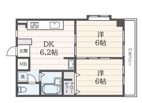 三面採光の開放感