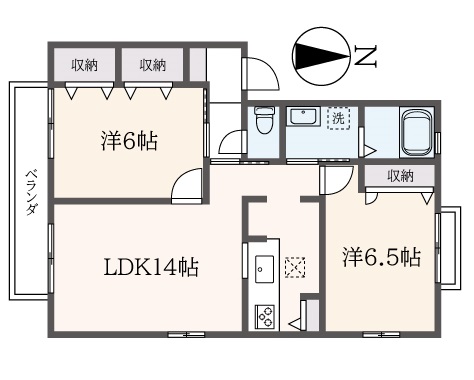 【グリーンメゾン】敷地内駐車場1台付きの一押し2LDK★