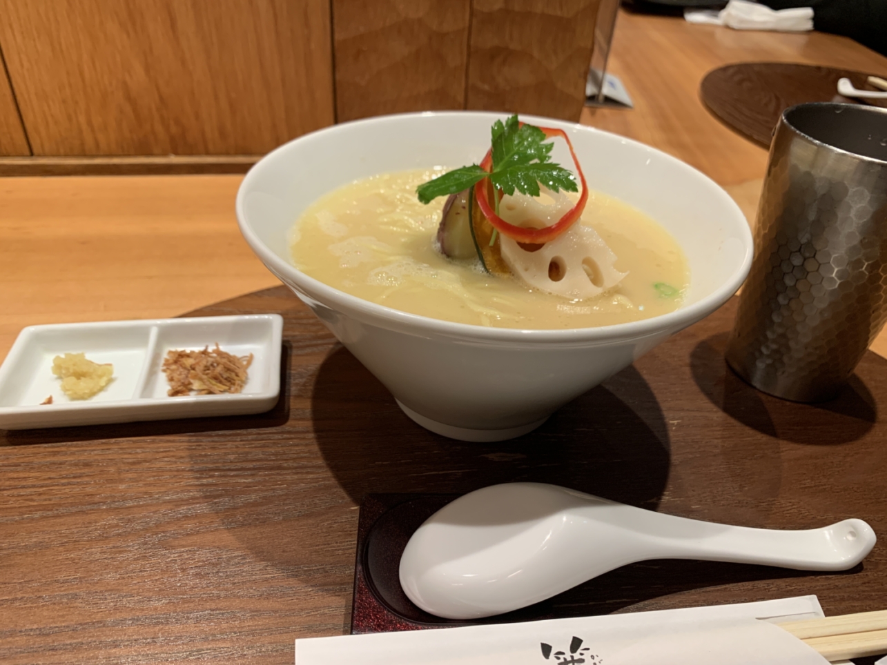 濃厚鶏白湯ラーメン【銀座　篝　六本木ヒルズ店】