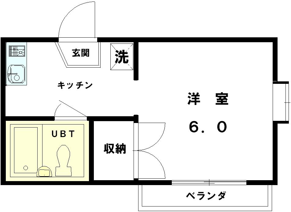 礼金ゼロで初期費用軽減【旭化成】メゾン・ド・咲智201