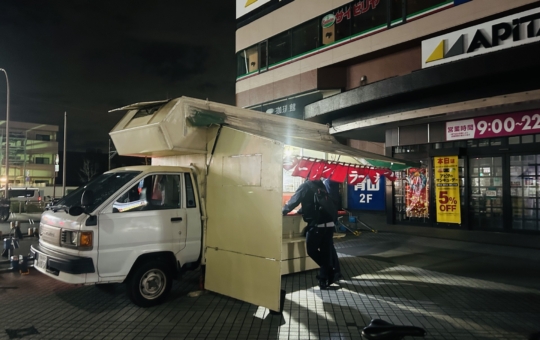 深夜の屋台ラーメン🍜